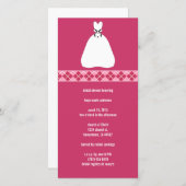 Carte Jacquard Fête des mariées (Devant / Derrière)