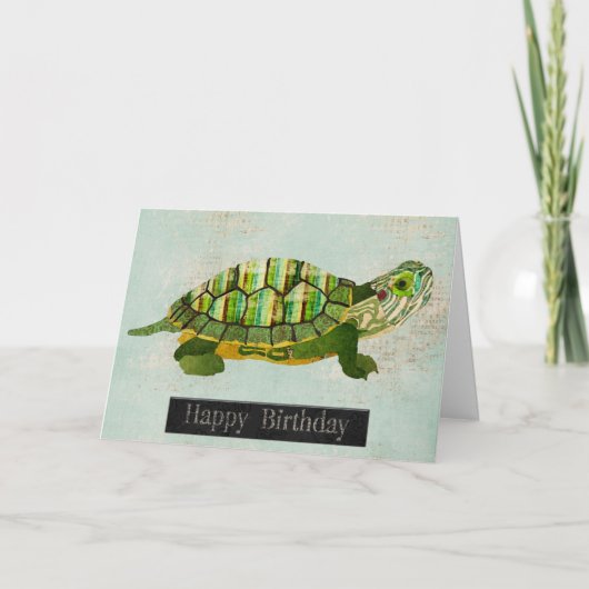 Carte Jade Turtle Anniversaire (Devant)