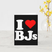 Carte J'adore Bjs Heart Drôle  (Fleur jaune)