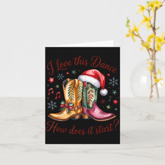 Carte J'adore cette danse Comment ça commence Danse en l (Fleur jaune)