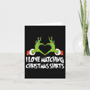 Carte J'adore coller des chemises de Noël, mais je n'ai
