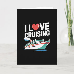 Carte J'adore Croisière Nautilique Voyage Maritime