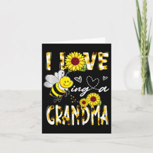 Carte J'adore être une grand-mère amoureuse de l'abeille