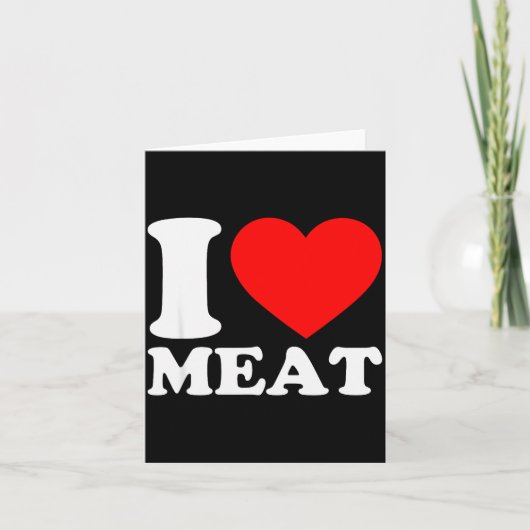 Carte J'adore la viande (Devant)