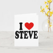 Carte J'adore l'amour Steve _1 (Fleur jaune)