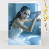 CARTE J'ADORE LE BALLET - BALLET & DANSE (Fleur jaune)