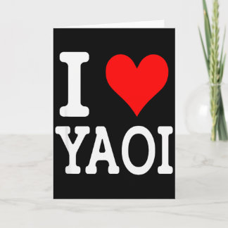 Carte J'adore le Yaoi 