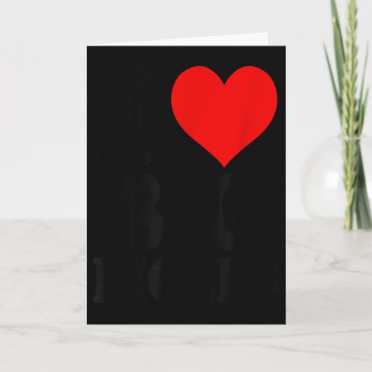 Carte J'adore les gros biceps  (Devant)