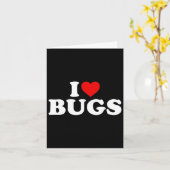 Carte J'adore les insectes - Cœur (Fleur jaune)