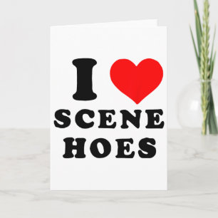Carte J'adore les Scène Hoes drôle de Noël Xmas Vacances