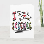 Carte J'adore les sciences (Devant)