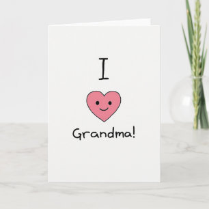 Carte J'adore Mamie