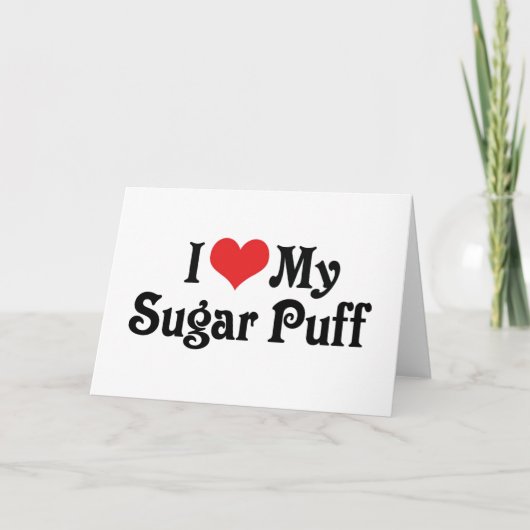 Carte J'adore mon Sugar Puff (Devant)