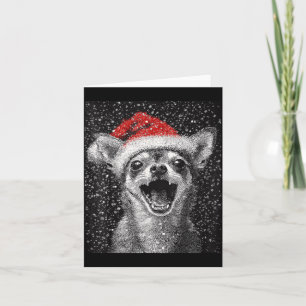 Carte J'adore Noël Chihuahua