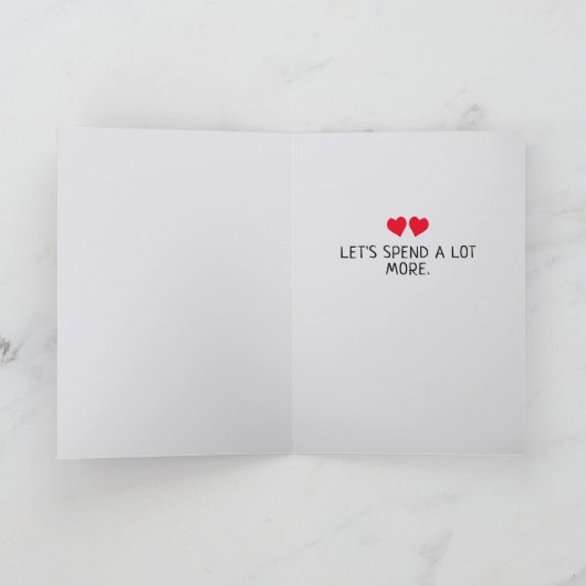 Carte J'adore passer un moment de qualité avec vous cart (Intérieur)