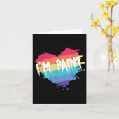 Carte J'adore peindre au doigt Je peins joli couple (Fleur jaune)