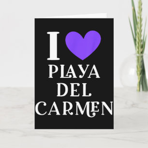 Carte J'adore Playa Del Carmen Vacances au Mexique _1