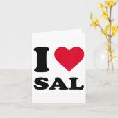 Carte J'adore Sal _1  (Fleur jaune)