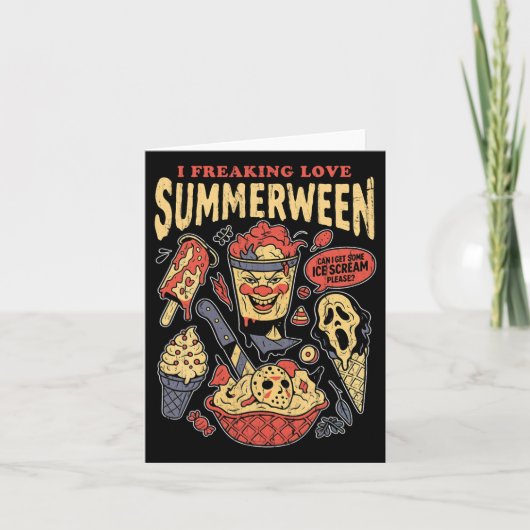 Carte J'adore Summerween (Devant)