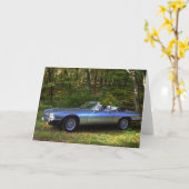Carte Jaguar XJS V12 Cabriolet (Fleur jaune)