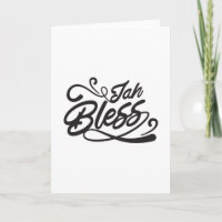 Jah bénisse le lettrage