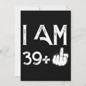 Carte J'ai 39 ans plus un t-shirt d'anniversaire (Devant)
