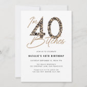 Carte J'ai 40 posters de animaux, écriture stylée (Devant)