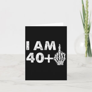 Carte J'ai 41 ans Fun Skeleton Middle Fun 41st B