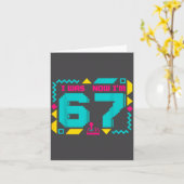 Carte J'ai 7 Ans Anniversaire J'avais 6 Maintenant J'ai (Fleur jaune)