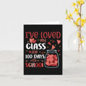 Carte J'Ai Aimé Ma Classe Depuis 100 Jours Enseignant À  (Fleur jaune)