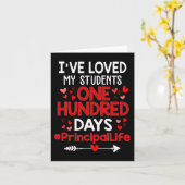 Carte J'ai aimé mes étudiants 100 jours de vie de direct (Fleur jaune)