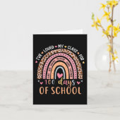 Carte J'Ai Aimé Mon Cl Pendant 100 Jours École Rainbow T (Fleur jaune)