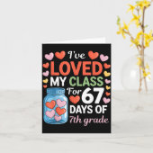 Carte J'ai aimé mon Cl pendant 67 jours de la Saint-Vale (Fleur jaune)