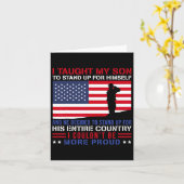 Carte J'Ai Appris À Mon Fils Comment Se Lever Fière Mama (Fleur jaune)