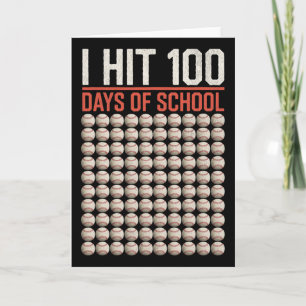 Carte J'ai atteint 100 jours d'école Funny Bysebyll 100è