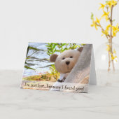 Carte J'ai besoin de lost... BECAUSE I FOUND YOU (Fleur jaune)