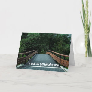 Carte J'Ai Besoin De Mon Espace Personnel, S'Il Vous Pla