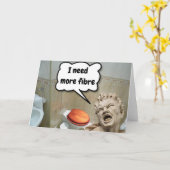 Carte J'ai besoin de plus de fibres. (Fleur jaune)