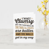 Carte J'ai besoin d'un "It's just the floor hates" (Fleur jaune)