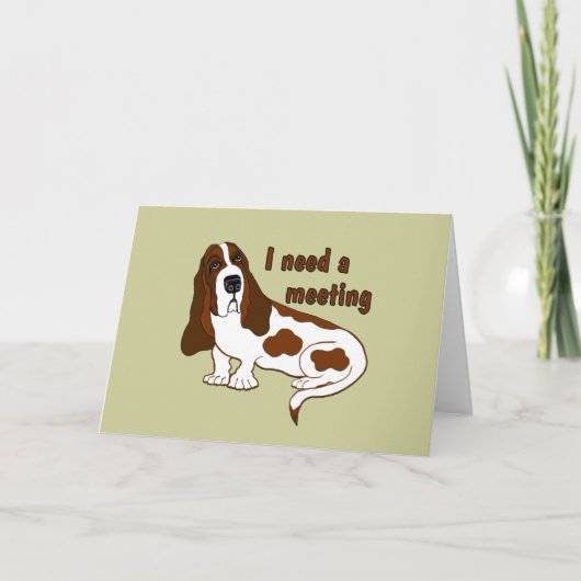Carte J'ai besoin d'une réunion (Devant)