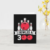 Carte J'Ai Bowled Un Bowling De 300 I (Fleur jaune)