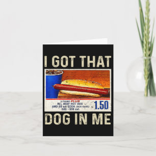 Carte J'ai Ce Chien En Moi Drôle De Combo Hotdogs 4 Juil