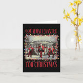 Carte J'Ai Ce Que Je Recherché Pour Noël Père Noël Drôle (Fleur jaune)