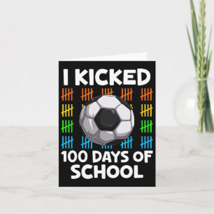 Carte J'Ai Couché 100 Jours D'Amoureux De Football Scola