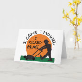 Carte J'Ai Couché De L'Herbe (Fleur jaune)