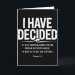 Carte J'ai décidé de suivre Jésus Verset biblique de bap<br><div class="desc">J'ai décidé de suivre Jésus Verset biblique de baptême Chrétien</div>