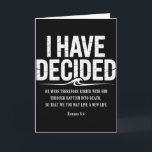 Carte J'ai décidé de suivre Jésus Verset de la Bible du<br><div class="desc">J'ai décidé de suivre Jésus Verset de la Bible du baptême Chrétien</div>