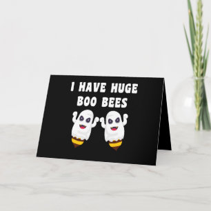 Carte J'ai d'énormes abeilles Boo Halloween appariement