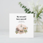 Carte J'ai déplacé une nouvelle adresse Boho Moving Fair (Debout devant)