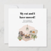 Carte J'ai déplacé une nouvelle adresse Boho Moving Fair (Devant)